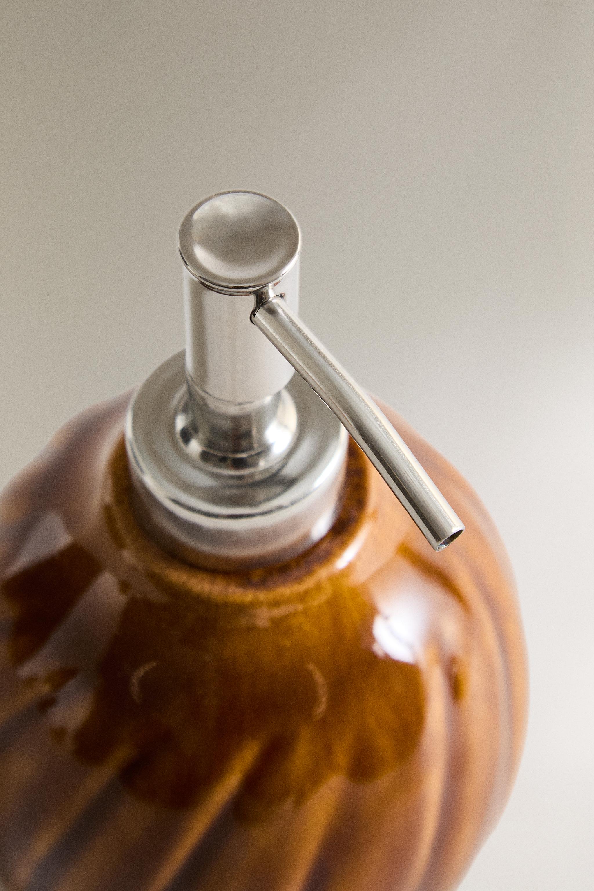 DISTRIBUTEUR DE SAVON RELIEF MOUTARDE